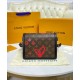 Replicas Louis Vuitton Limited Edition Mini Dauphine M45889 Marrón Imitacion Baratos