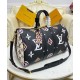 Replicas Louis Vuitton Keepall Bandouliere 45 Bolsa M58656 Negro Imitacion Baratos