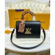 Replicas Louis Vuitton Twist MM M58568 Negro Imitacion Baratos