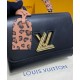 Replicas Louis Vuitton Twist MM M58568 Negro Imitacion Baratos