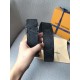 Replicas Louis Vuitton LV Initiales 40MM Cinturón reversible Taiga M0157V Imitacion Baratos