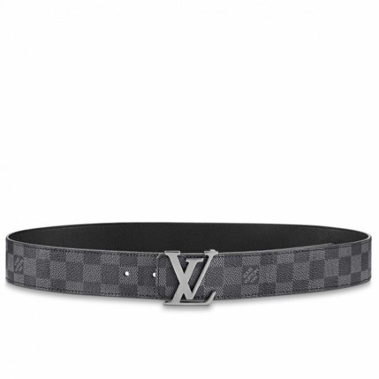 Replicas Louis Vuitton LV Initiales 40MM Cinturón reversible Damier Graphite M0213Q Imitacion Baratos