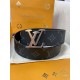 Replicas Louis Vuitton LV Tag 40 mm Cinturón reversible Monogram Eclipse M0367V Imitacion Baratos