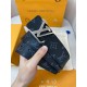 Replicas Louis Vuitton LV Tag 40 mm Cinturón reversible Monogram Eclipse M0367V Imitacion Baratos