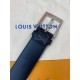 Replicas Louis Vuitton Downtown 40 mm Cinturón Monogram Eclipse M0375V Imitacion Baratos