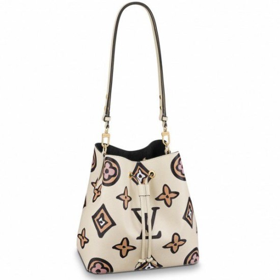 Replicas Bolso Louis Vuitton NeoNoe MM con estampado de monograma M45822 Imitacion Baratos