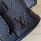 Replicas Bolso Louis Vuitton Christopher XS en cuero azul marino M58494 Imitacion Baratos