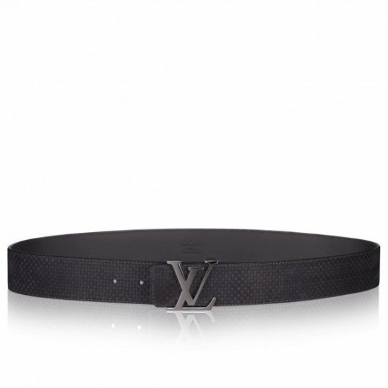 Replicas Louis Vuitton LV Initiales 40MM Reversible Belt Suede M6875P Imitacion Baratos