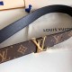 Replicas Louis Vuitton LV Initiales 30MM Cinturón reversible Monogram M9453T Imitacion Baratos