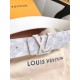 Replicas Louis Vuitton LV Initiales 40MM Cinturón reversible Damier Salt MP300V Imitacion Baratos