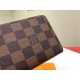 Replicas Cartera Louis Vuitton Clemence Damier Ebene N41626 Imitacion Baratos