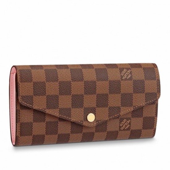 Replicas Cartera Louis Vuitton Sarah Damier Ebene N60114 Imitacion Baratos