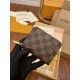 Replicas Monedero con cremallera Louis Vuitton Damier Ebene N60213 Imitacion Baratos