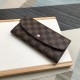 Replicas Cartera Louis Vuitton Emilie Damier Ebene N60214 Imitacion Baratos