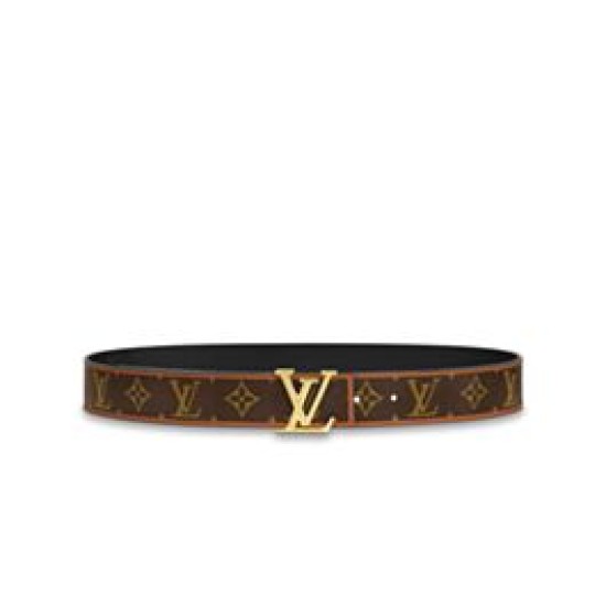 Replicas Louis Vuitton LV Chain 30mm Cinturón reversible Marrón Baratos España