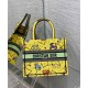 Replicas Christian Dior Bolso pequeño Dior Book Tote Amarillo Baratos España