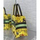 Replicas Christian Dior Bolso pequeño Dior Book Tote Amarillo Baratos España