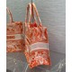 Replicas Christian Dior Dior Book Tote Mediano Naranja Baratos España