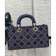 Replicas Bolso Christian Dior Lady D-Joy azul oscuro Baratos España