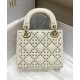 Replicas Christian Dior Mini Bolso Lady Dior Crema Baratos España