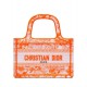 Replicas Christian Dior Mini Dior Book Tote Naranja Baratos España