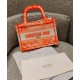 Replicas Christian Dior Mini Dior Book Tote Naranja Baratos España