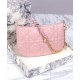 Replicas Christian Dior Mini Dior Caro Tulip Bolso Rosa Baratos España