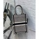 Replicas Christian Dior Mini Dior Book Tote Bolso para teléfono negro Baratos España