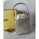 Replicas Bolso bombonera Fendi Mon Tresor 8BS010 Crema Baratos España