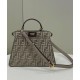 Replicas Fendi Peekaboo ISeeU Pequeño 8BN327 Gris Baratos España