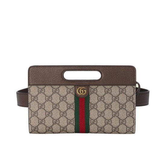 Replicas Gucci Ophidia Belt Bag 704196 Café oscuro Baratos España