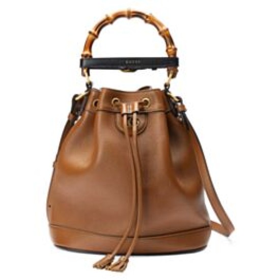 Replicas Gucci Diana Small Bucket Bag 724652 Café Baratos España