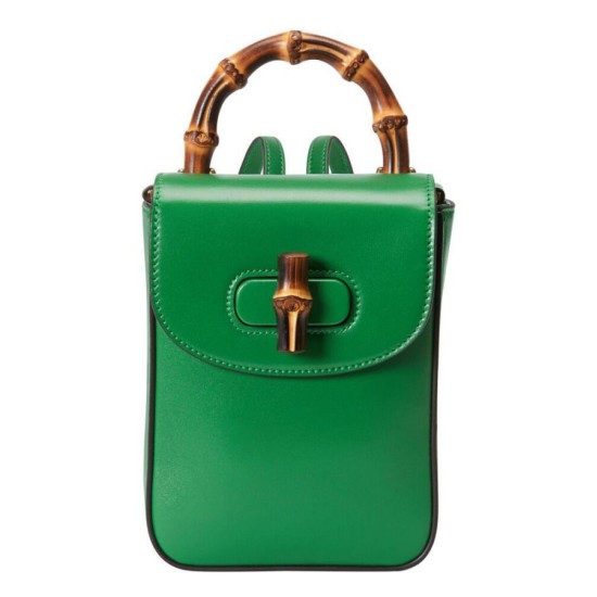 Replicas Gucci Bamboo Mini Bolso 702106 Verde Baratos España