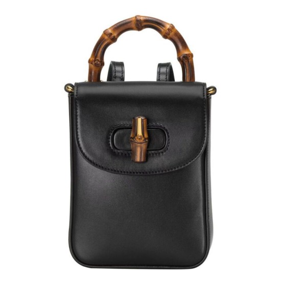 Replicas Gucci Bambú Mini Bolso 702106 Negro Baratos España