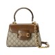 Replicas Gucci Horsebit 1955 Mini Bolso 703848 Café Baratos España