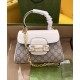 Replicas Gucci Horsebit 1955 Mini Bolso 703848 Crema Baratos España