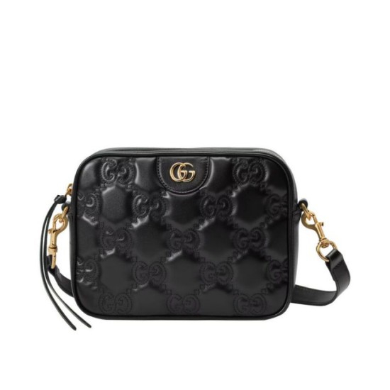 Replicas Gucci GG Matelasse Bolso de Hombro 702234 Negro Baratos España