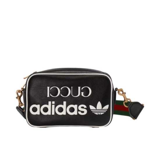 Replicas Gucci x adidas Bolso de hombro pequeño 702427 Negro Baratos España