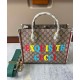 Replicas Gucci Exquisite Gucci Small Tote Bag 680956 Café oscuro Baratos España