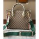 Replicas Gucci Exquisite Gucci Small Tote Bag 680956 Café oscuro Baratos España