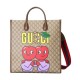 Replicas Gucci Cherry Print Medium Tote 703264 Café oscuro Baratos España