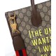 Replicas Gucci Cherry Print Medium Tote 703264 Café oscuro Baratos España