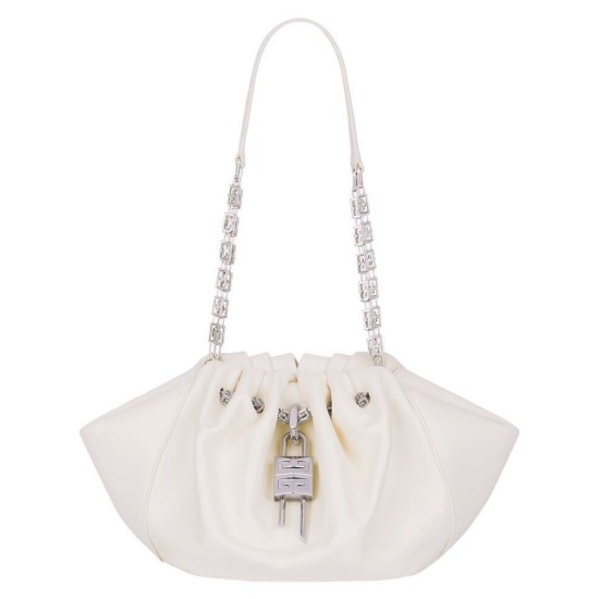 Replicas Bolso pequeño Kenny de Givenchy Crema Baratos España