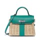 Replicas Hermes Kelly Picnic Mini Osier / Swift Vert Verone Verde Baratos España