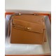 Replicas Hermes Kelly II Sellier 25 Epsom Bolsa de hombro Café claro Baratos España