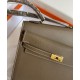 Replicas Hermes Kelly II Sellier 25 Epsom Bolso de Hombro Gris Baratos España