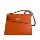 Replicas Hermes Kelly II Sellier 25 Epsom bolso de hombro naranja Baratos España