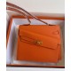 Replicas Hermes Kelly II Sellier 25 Epsom bolso de hombro naranja Baratos España