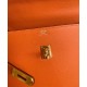 Replicas Hermes Kelly II Sellier 25 Epsom bolso de hombro naranja Baratos España