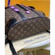 Replicas Mochila Louis Vuitton Christopher MM M46272 Púrpura Baratos España